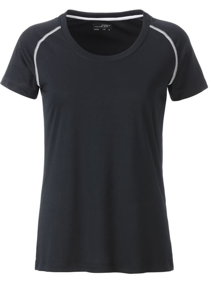 Ladies' Sports T-Shirt Daiber Black/White