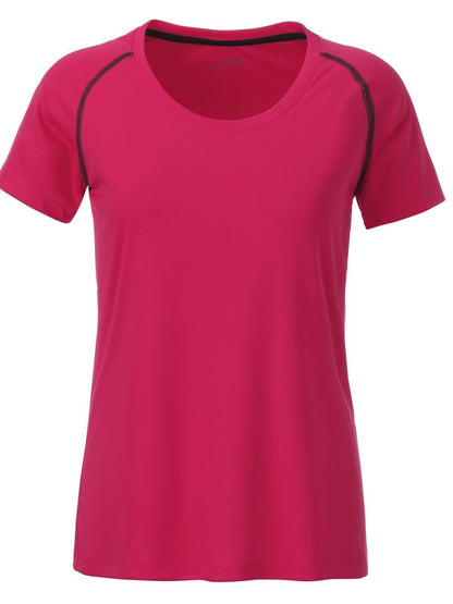 Ladies' Sports T-Shirt Daiber Bright-Pink/Titan