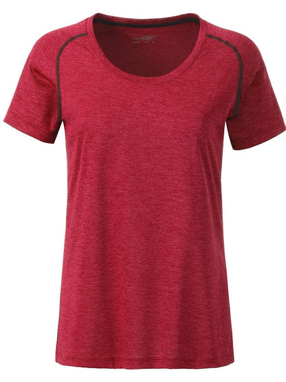 Ladies' Sports T-Shirt Daiber Red-Melange