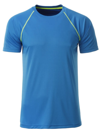Men's Sport T-Shirt Daiber Bright-Blue/Bright-Yellow