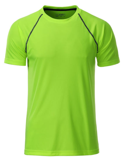 Men's Sport T-Shirt Daiber Bright-Green/Black