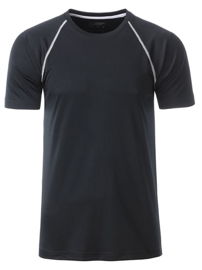 Men's Sport T-Shirt Daiber Black/White