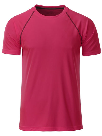 Men's Sport T-Shirt Daiber Bright-Pink/Titan