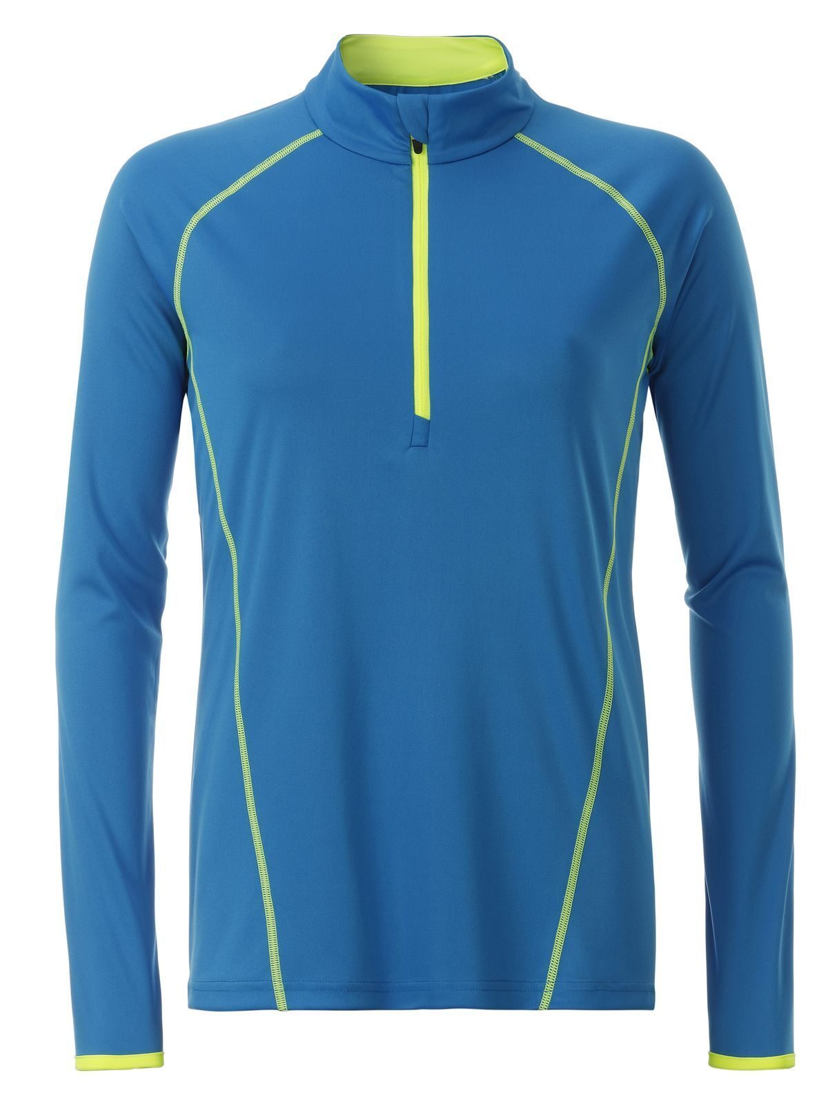 Ladies' Sportsshirt Longsleeve Daiber Bright-Blue/Bright-Yellow