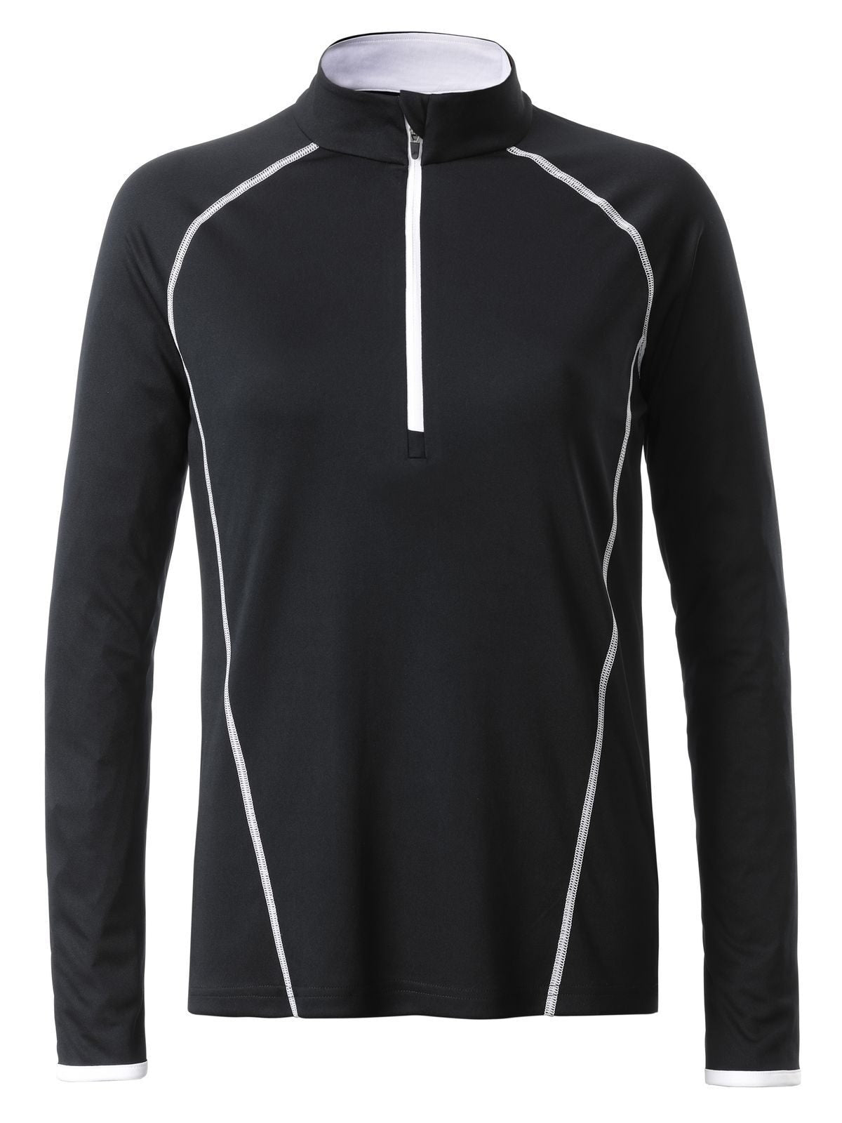 Ladies' Sportsshirt Longsleeve Daiber Black/White