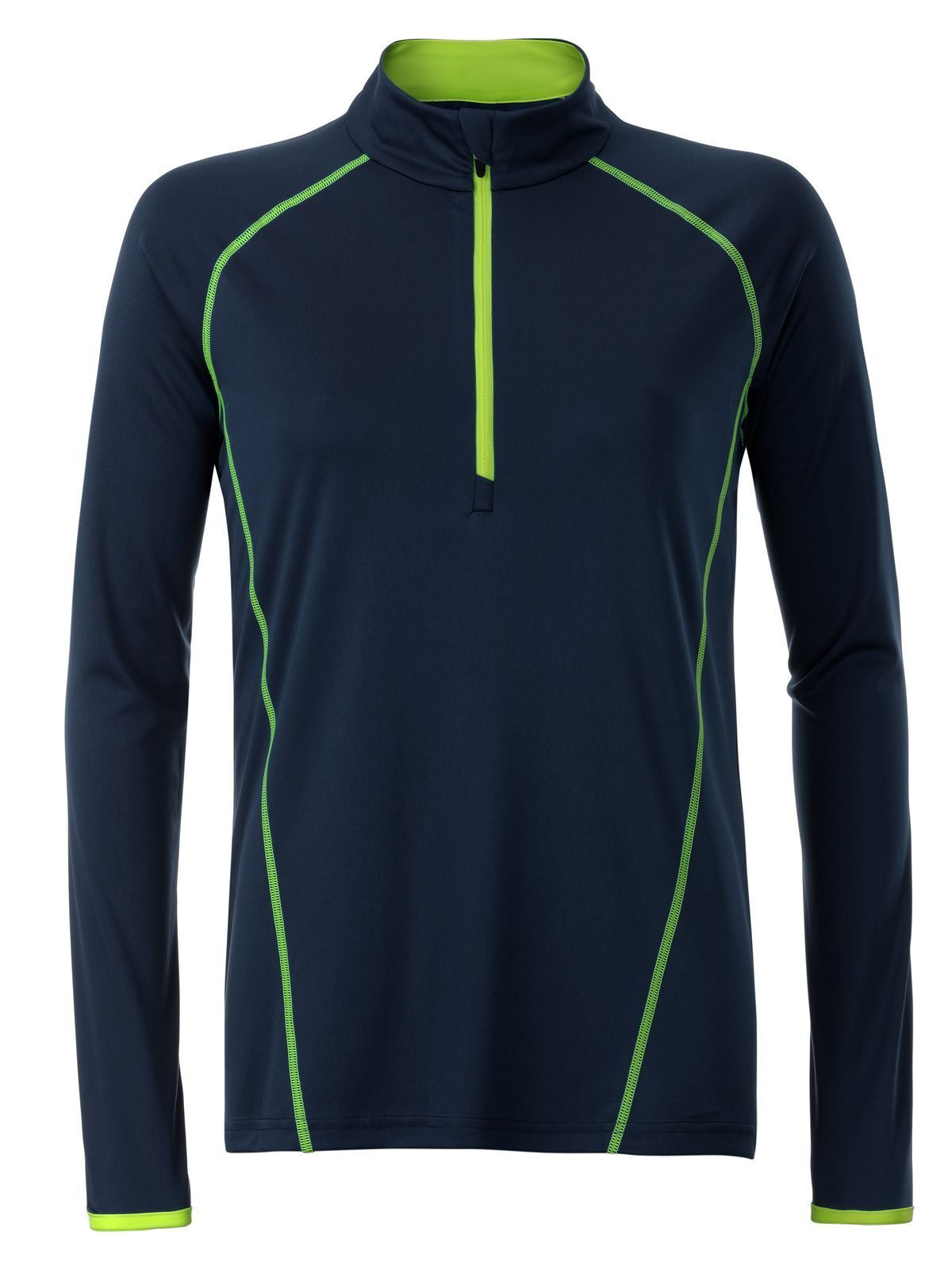 Ladies' Sportsshirt Longsleeve Daiber Navy/Bright-Yellow