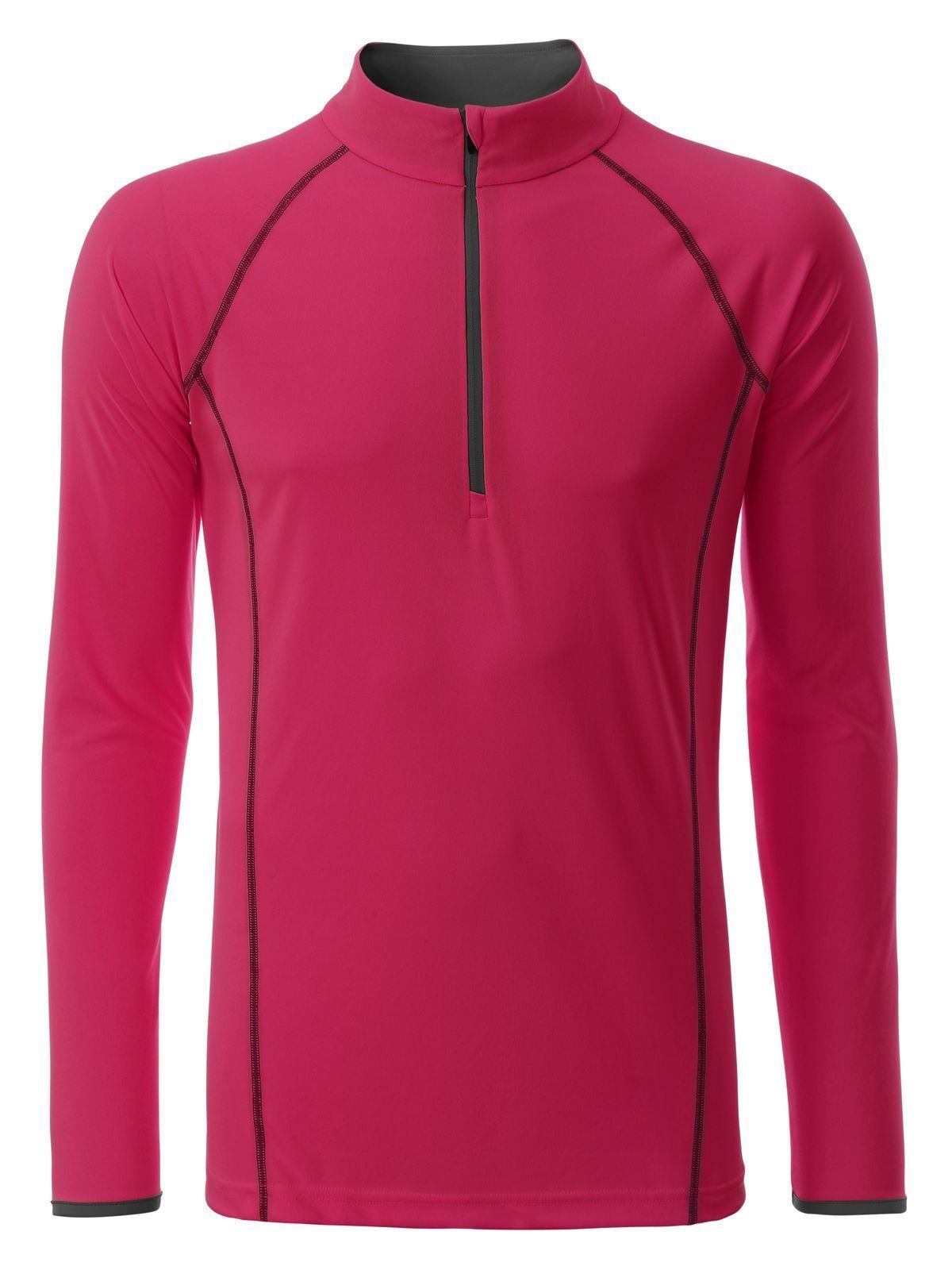 Men's Sportsshirt Longsleeve Daiber Bright-Pink/Titan