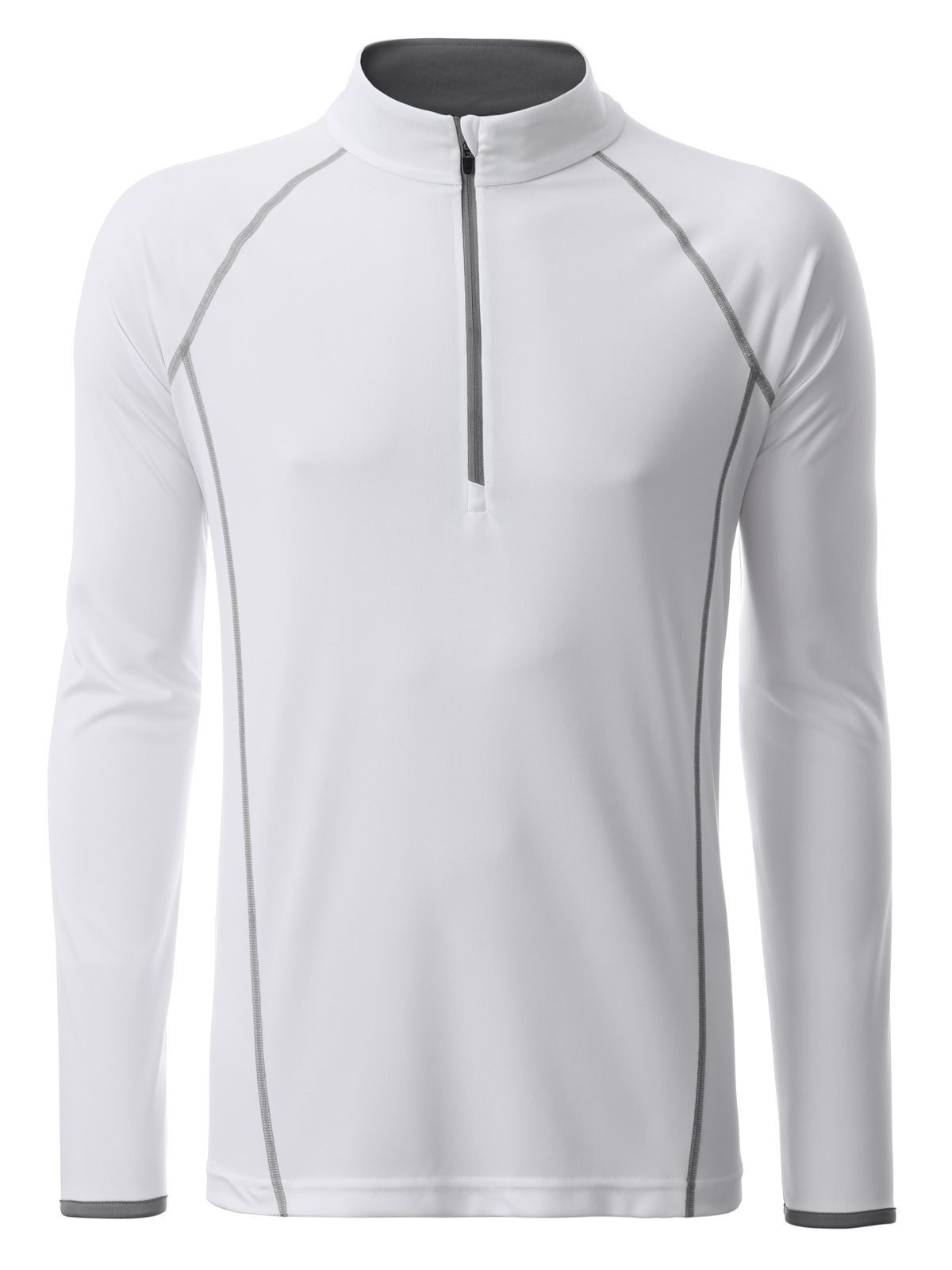 Men's Sportsshirt Longsleeve Daiber White/Silver