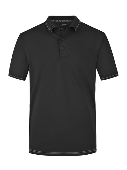 Men's Elastic Polo Daiber Black/White