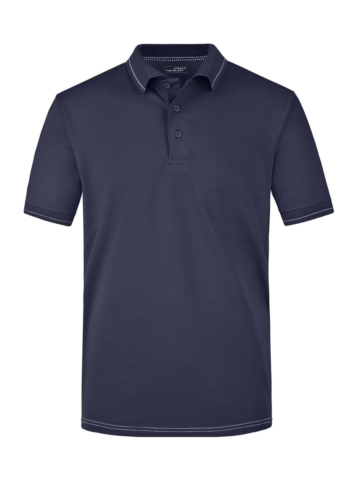 Men's Elastic Polo Daiber Navy/White