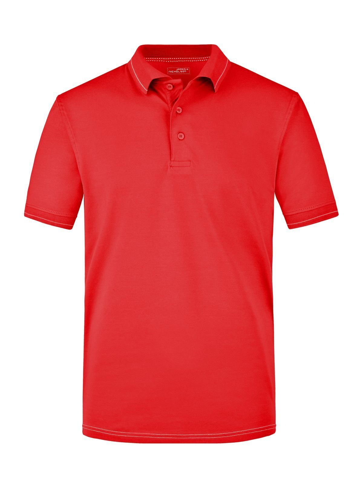 Men's Elastic Polo Daiber Red/White