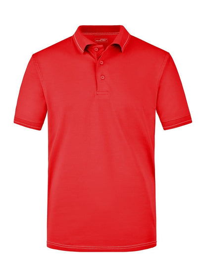 Men's Elastic Polo Daiber Red/White