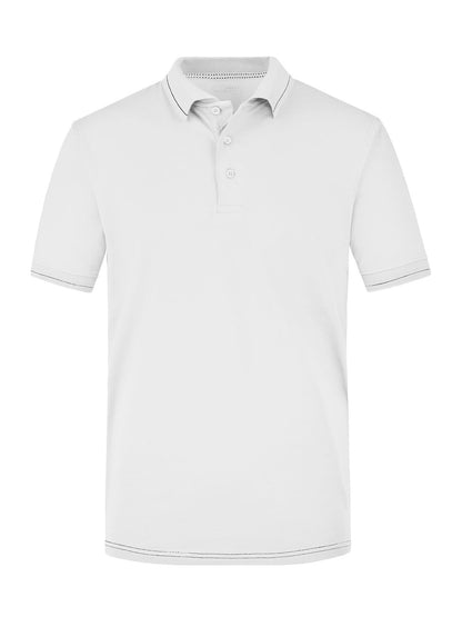 Men's Elastic Polo Daiber White/Black