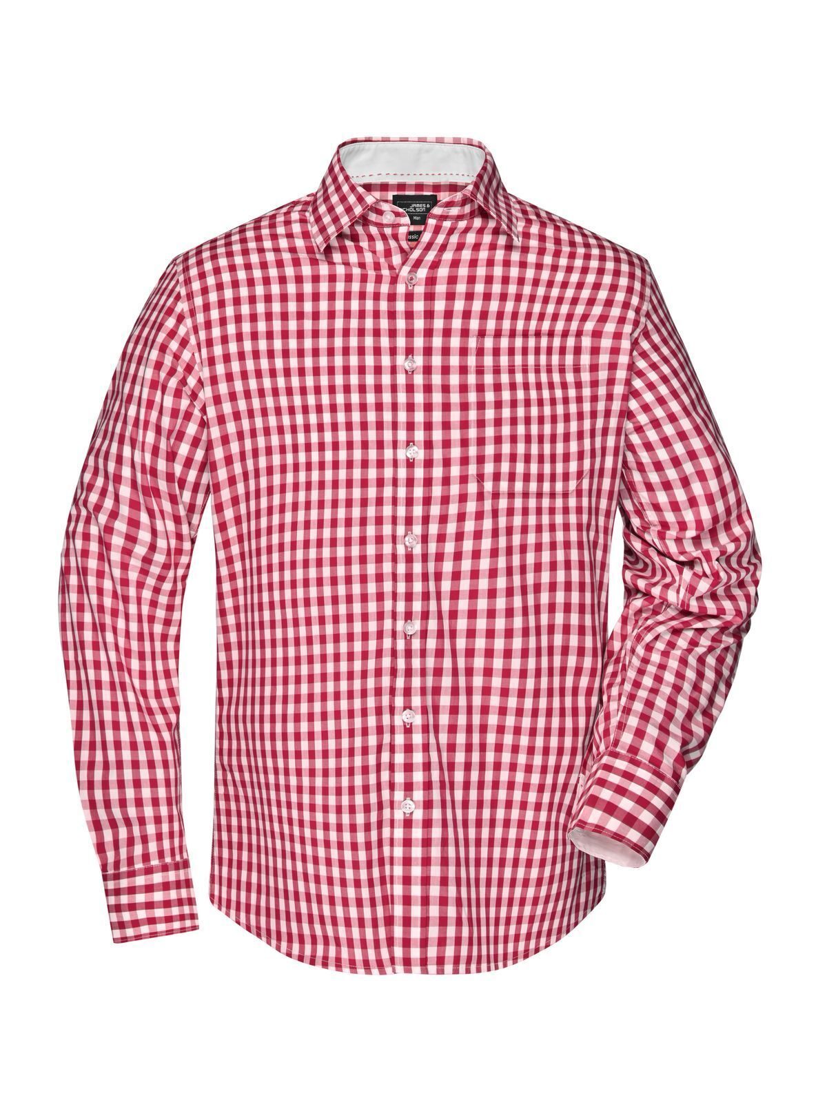 Men's Checked Shirt Daiber Red/White