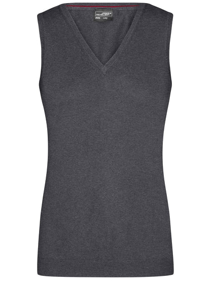 Ladies' V-Neck Pullover Daiber Anthracite-Melange