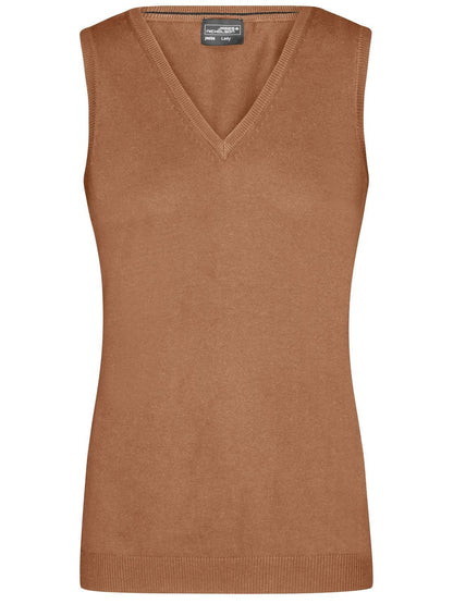Ladies' V-Neck Pullover Daiber Camel