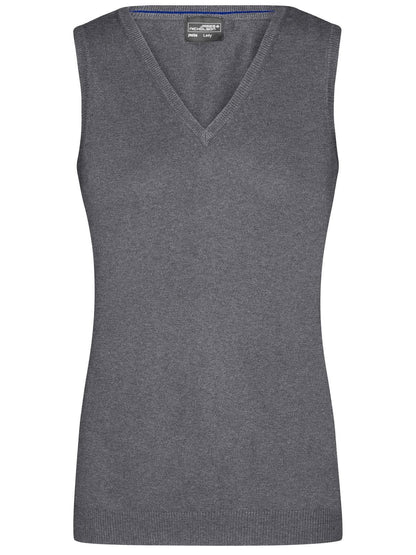 Ladies' V-Neck Pullover Daiber Grey-Heather