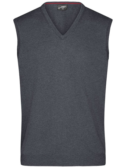 Men's V-Neck Pullover Daiber Anthracite-Melange