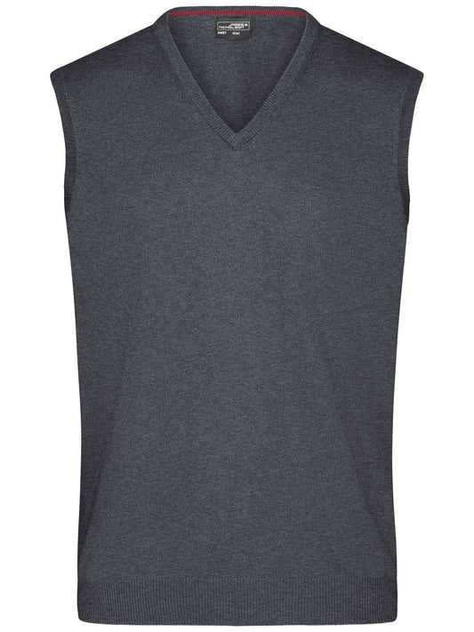 Men's V-Neck Pullover Daiber Anthracite-Melange
