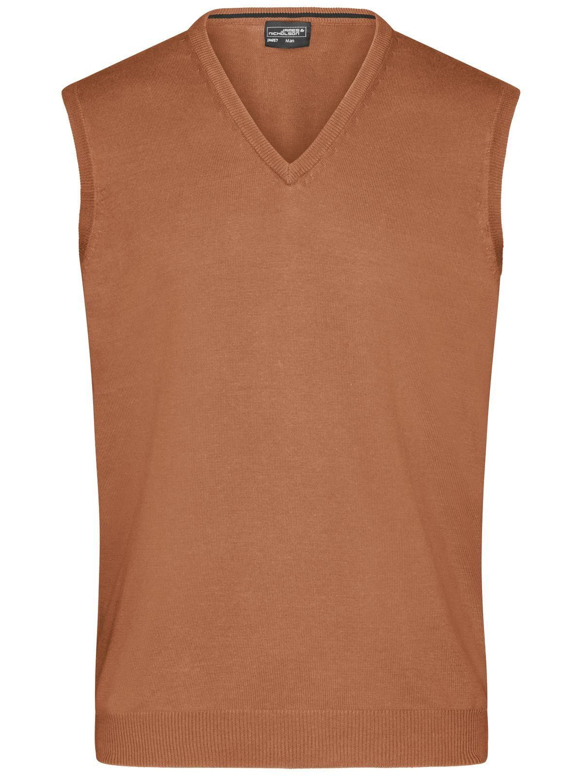 Men's V-Neck Pullover Daiber Camel
