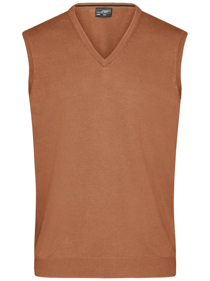 Men's V-Neck Pullover Daiber Camel
