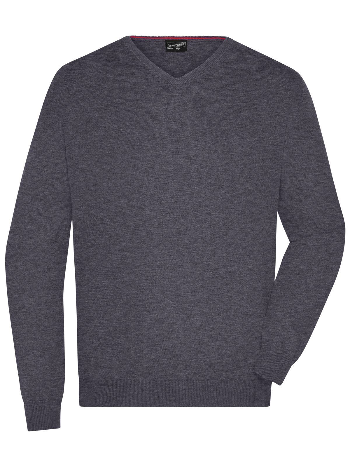 Men's V-Neck Pullover Daiber Anthracite-Melange