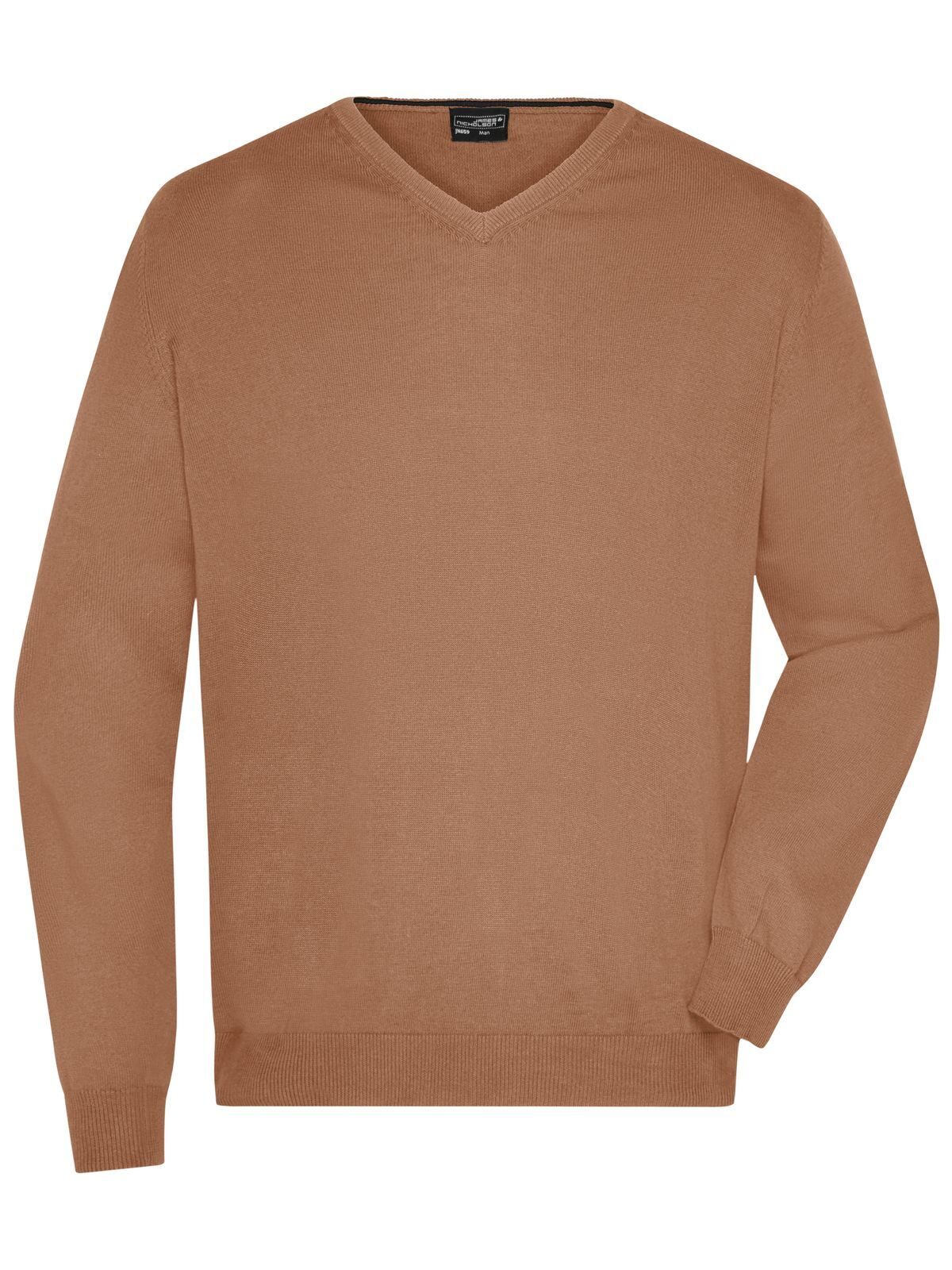 Men's V-Neck Pullover Daiber Camel