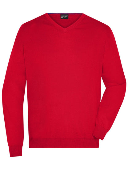 Men's V-Neck Pullover Daiber Red