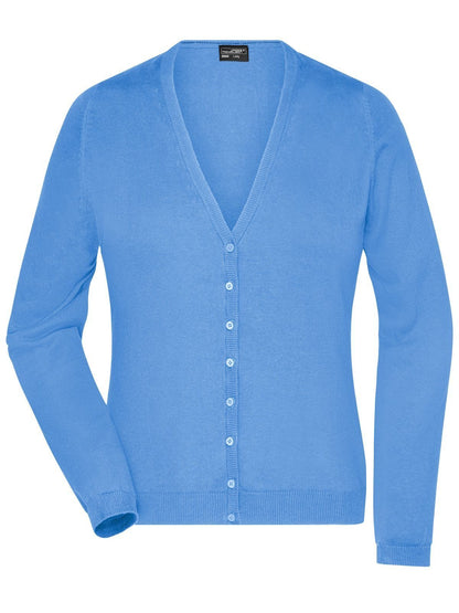 Ladies' V-Neck Cardigan Daiber Glacier-Blue