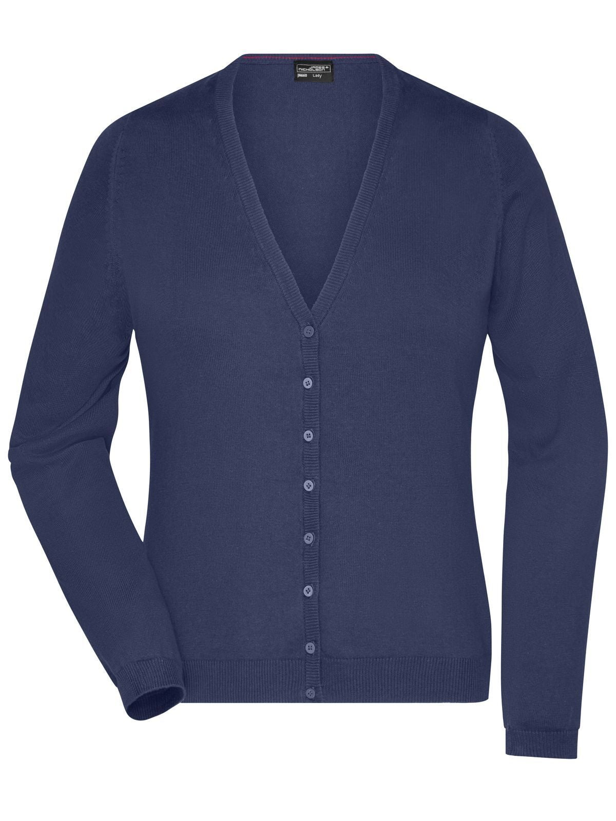 Ladies' V-Neck Cardigan Daiber Navy