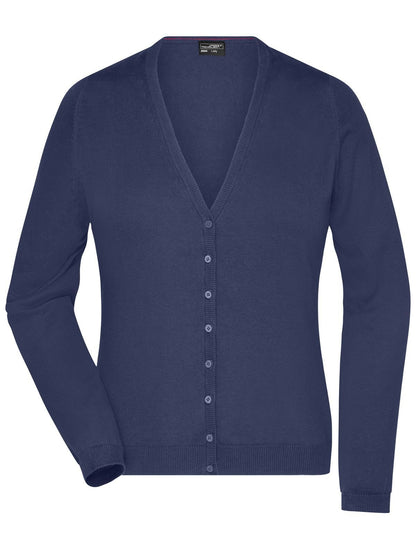 Ladies' V-Neck Cardigan Daiber Navy