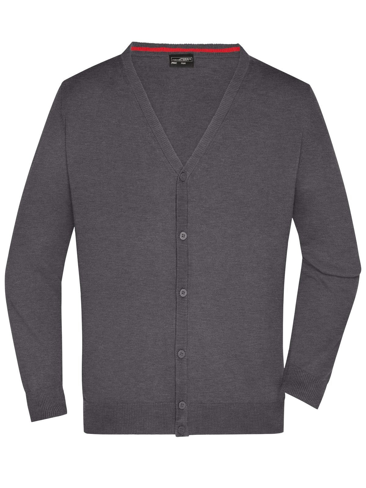 Men's V-Neck Cardigan Daiber Anthracite-Melange