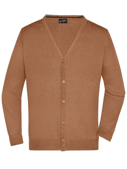 Men's V-Neck Cardigan Daiber Camel