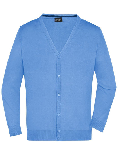 Men's V-Neck Cardigan Daiber Glacier-Blue