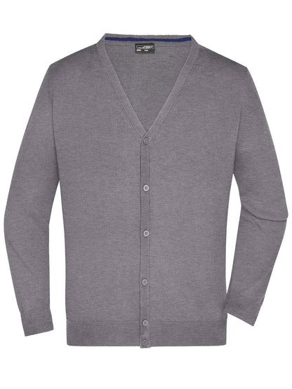 Men's V-Neck Cardigan Daiber Grey-Heather