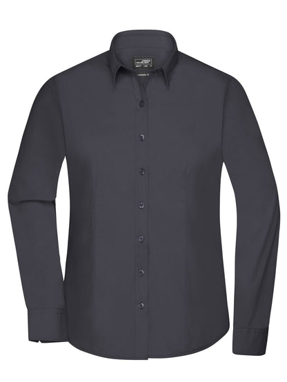 Ladies' Shirt Longsleeve Poplin Daiber Carbon
