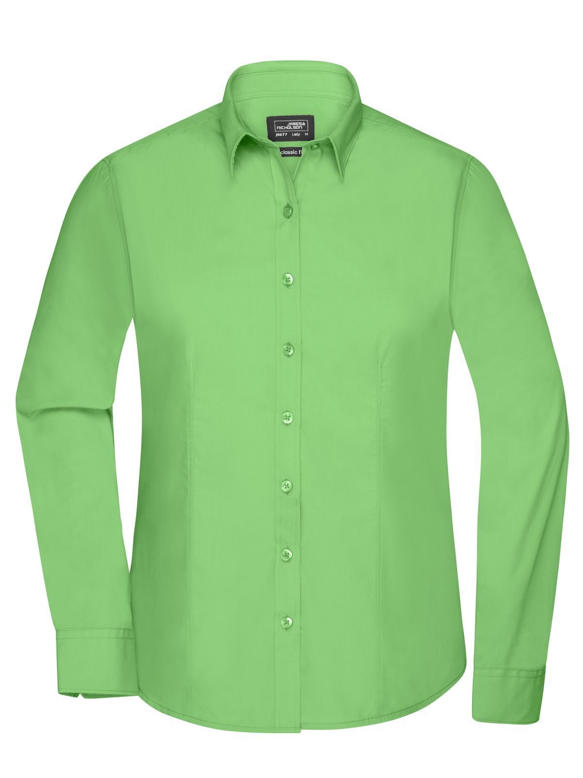 Ladies' Shirt Longsleeve Poplin Daiber Lime-Green