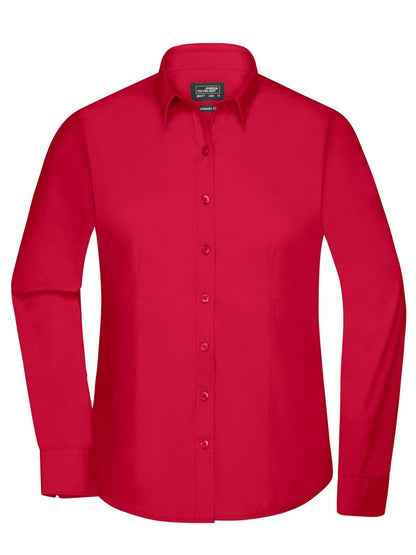 Ladies' Shirt Longsleeve Poplin Daiber Red