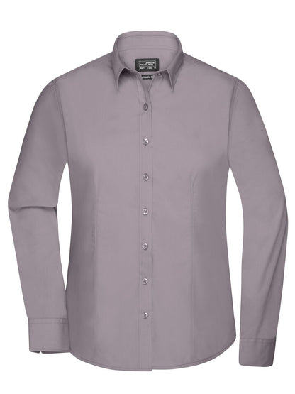 Ladies' Shirt Longsleeve Poplin Daiber Steel