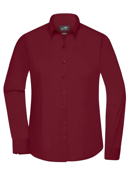Ladies' Shirt Longsleeve Poplin Daiber Wine