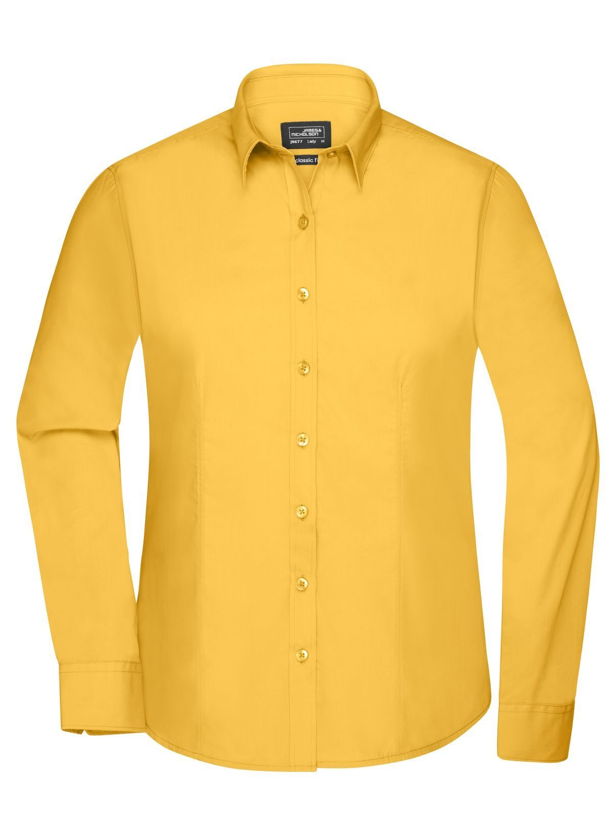 Ladies' Shirt Longsleeve Poplin Daiber Yellow