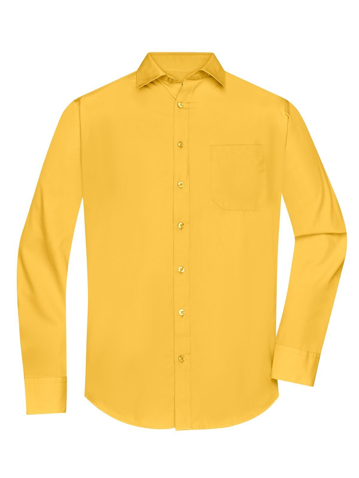 Men's Shirt Longsleeve Poplin Daiber Yellow