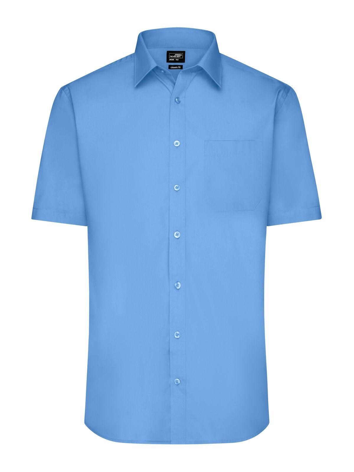 Men's Shirt Short sleeve Poplin Daiber Aqua