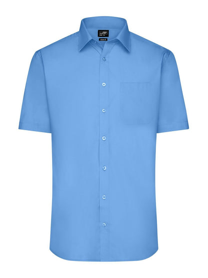 Men's Shirt Short sleeve Poplin Daiber Aqua