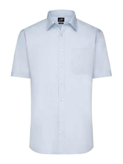 Men's Shirt Short sleeve Poplin Daiber Light-Blue
