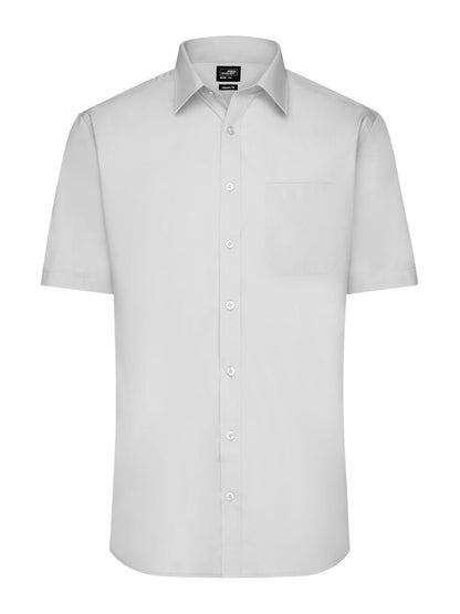 Men's Shirt Short sleeve Poplin Daiber Light-Grey