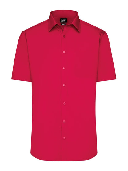 Men's Shirt Short sleeve Poplin Daiber Red