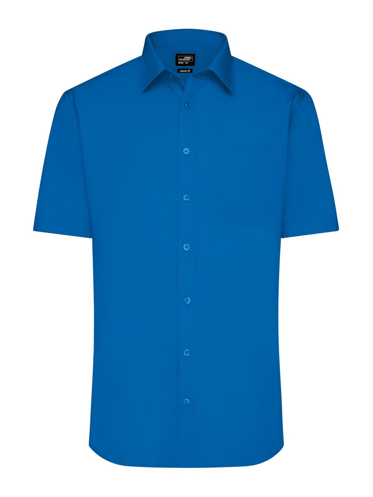Men's Shirt Short sleeve Poplin Daiber Royal
