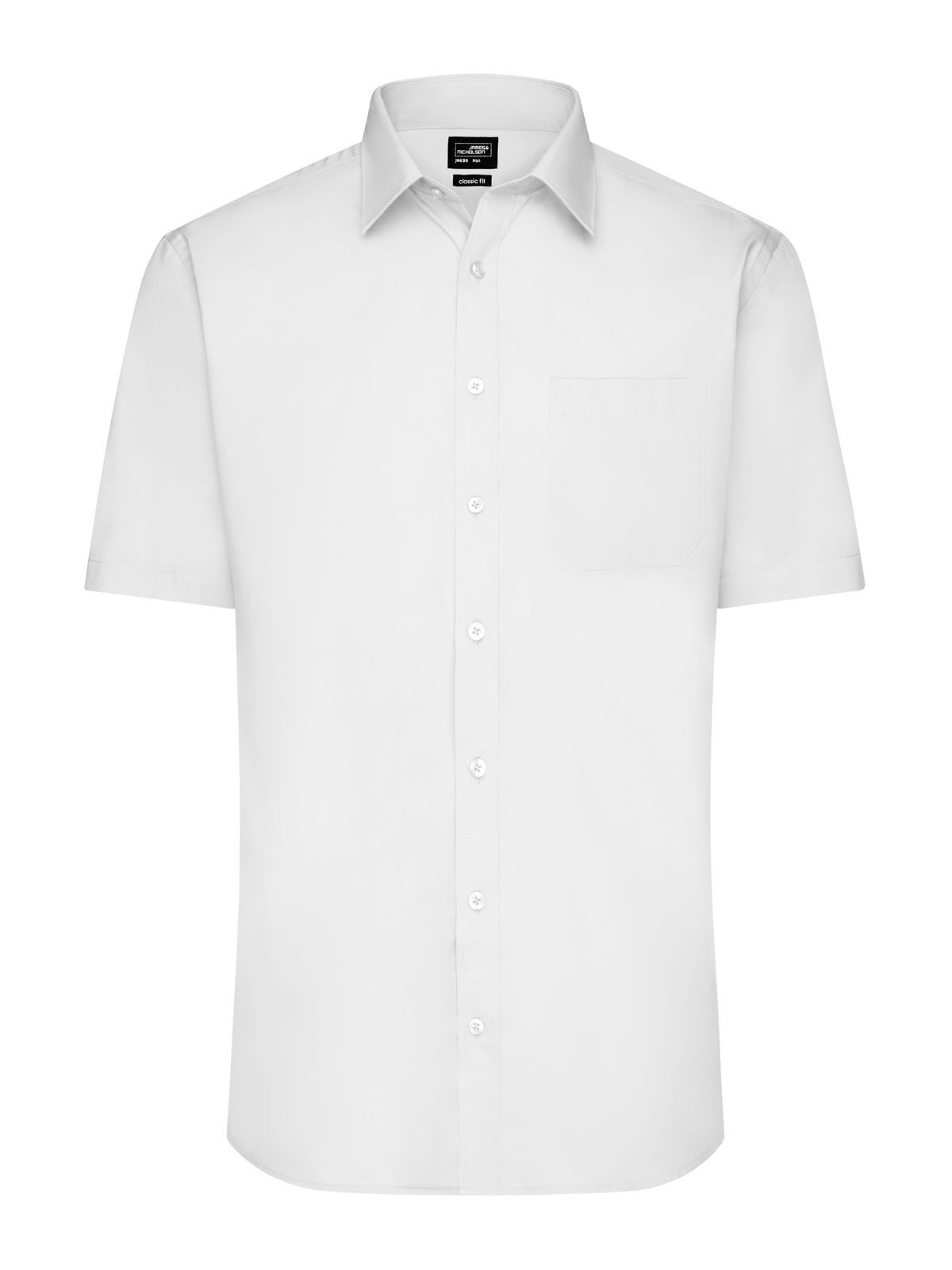 Men's Shirt Short sleeve Poplin Daiber White