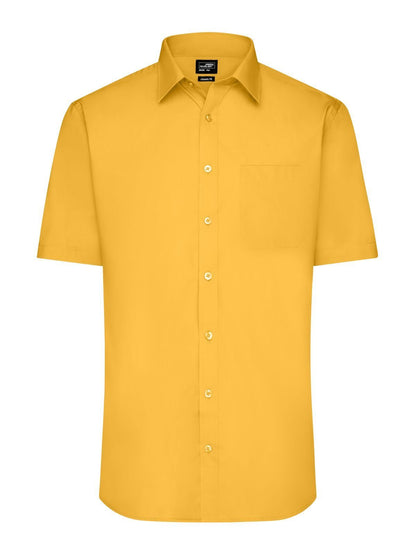 Men's Shirt Short sleeve Poplin Daiber Yellow